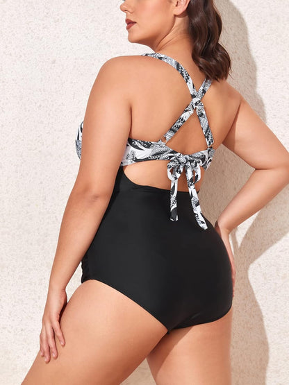 Bikini Summer Mae enterizo panza abierta plus size