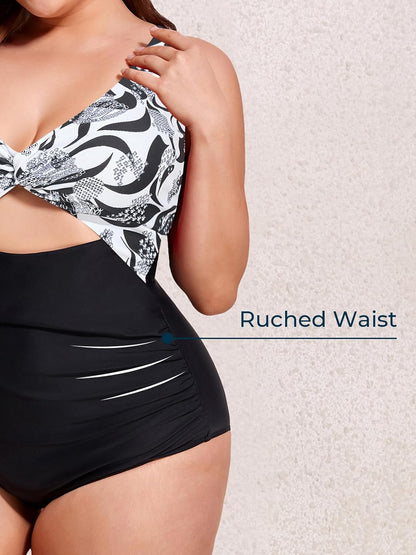 Bikini Summer Mae enterizo panza abierta plus size