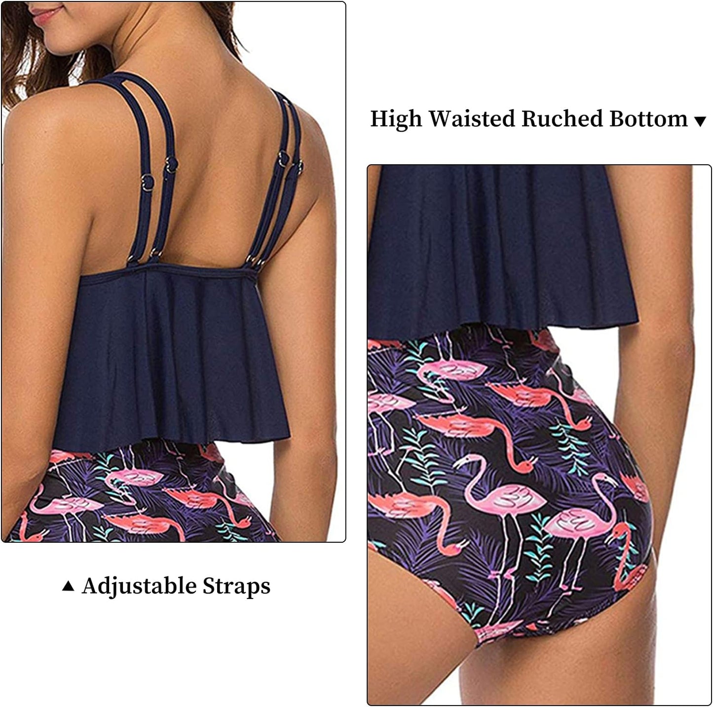 Bikini TA flamenco top con volado