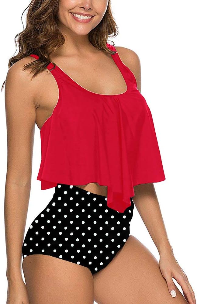 Bikini TA puntitos top con volado