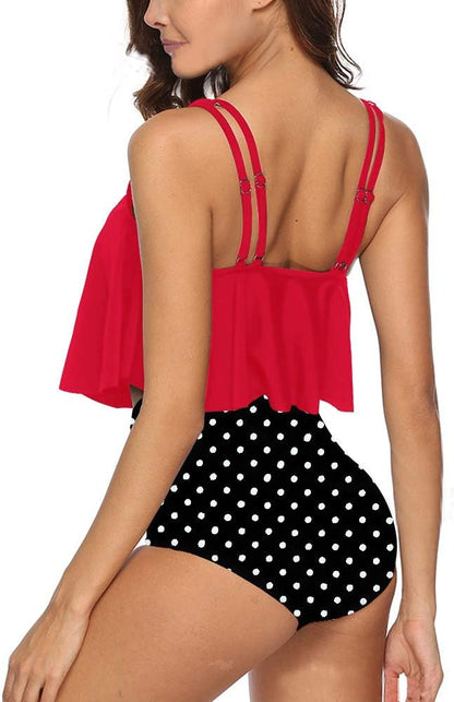 Bikini TA puntitos top con volado