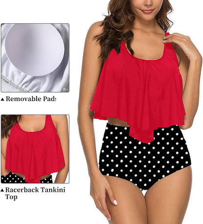 Bikini TA puntitos top con volado