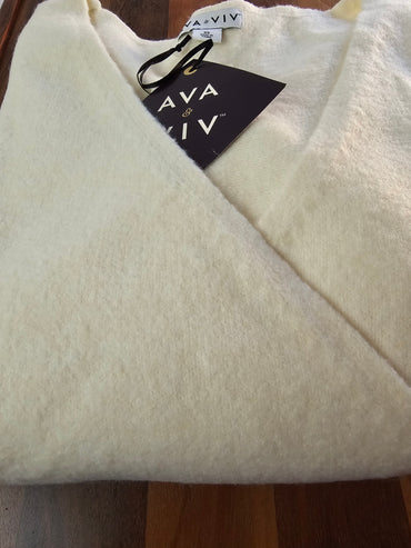 Buzo dama Ava Viv escote cruzado Plus Size