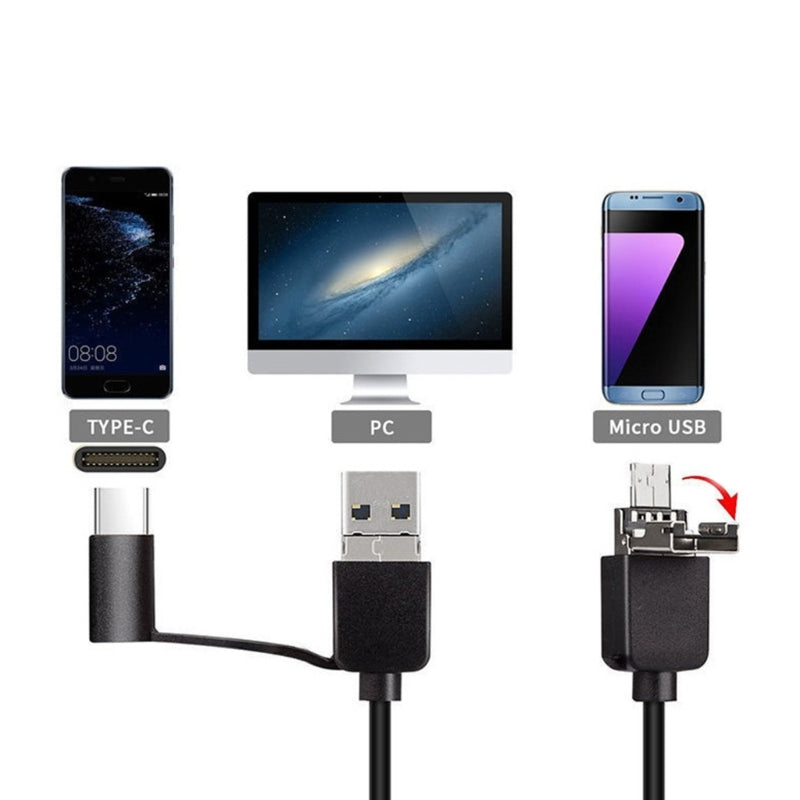 Cámara Endoscópica USB cable rígido o suave