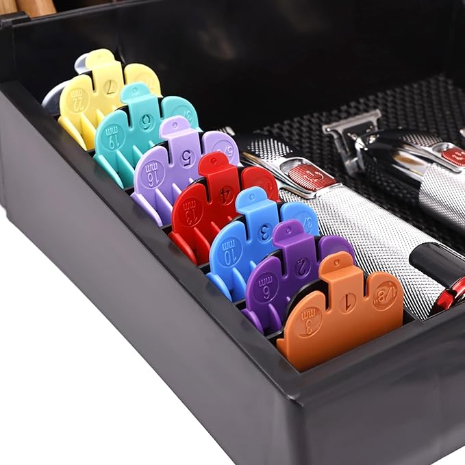 Caja organizadora de herramientas de barberia y peluqueria