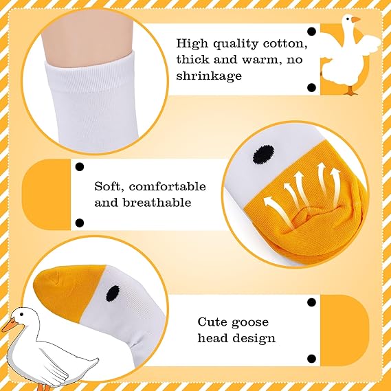 Medias largas con diseño Pato 