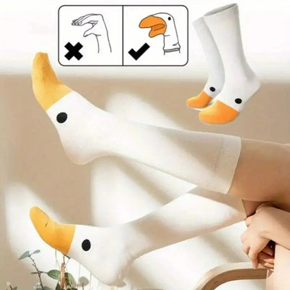 Medias largas con diseño Pato 