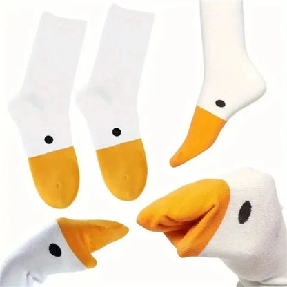 Medias largas con diseño Pato 