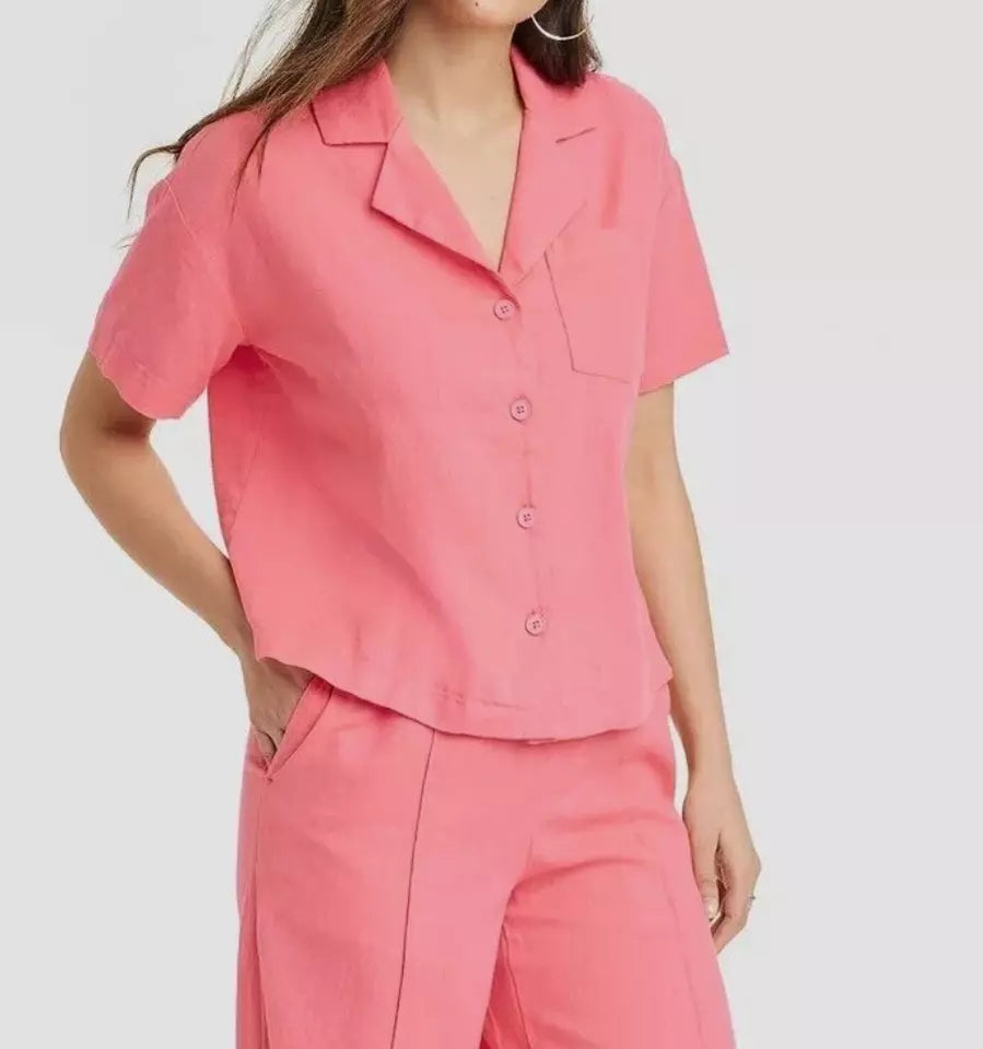 Camisa dama A new Day lino over size