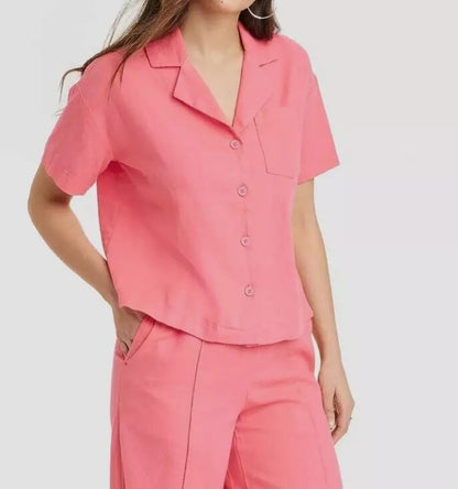 Camisa dama A new Day lino over size