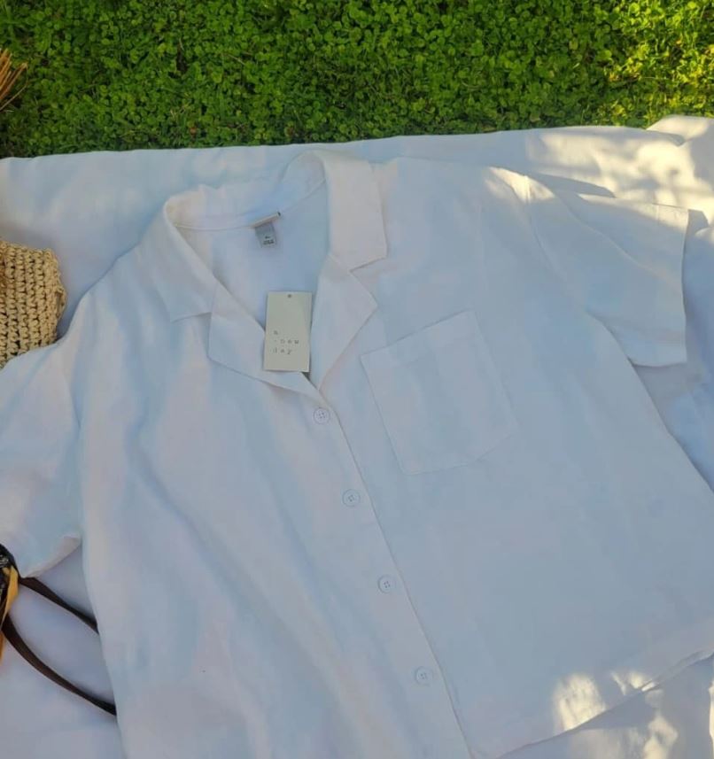 Camisa dama A new Day lino over size