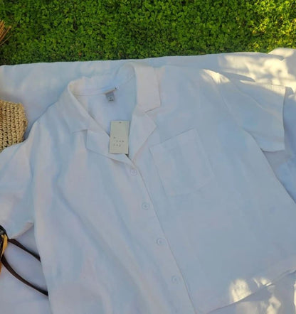 Camisa dama A new Day lino over size