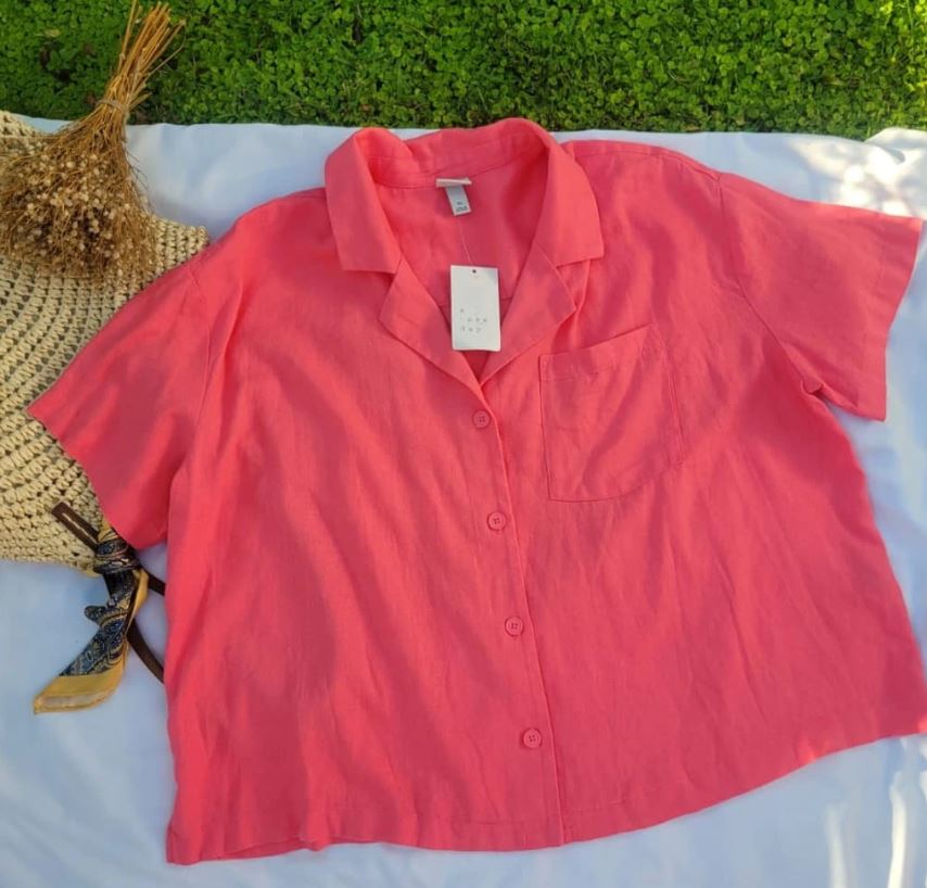 Camisa dama A new Day lino over size