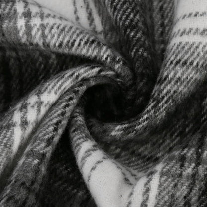 Camisa dama tartan over size boton plastico