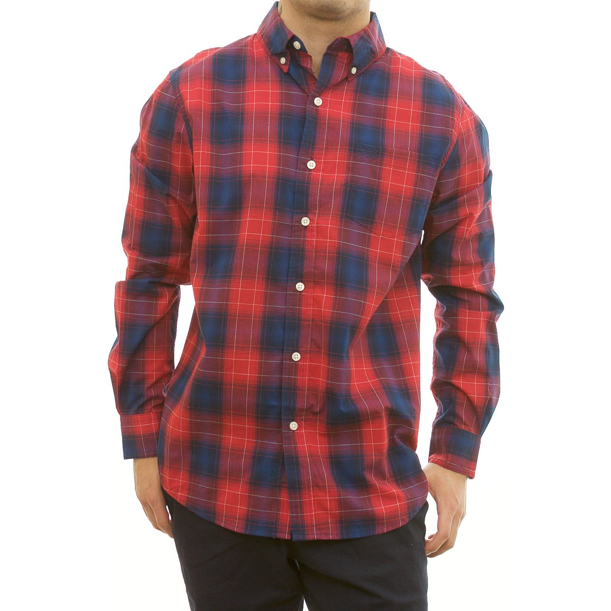 Camisa hombre ML Chaps TG cuadrille