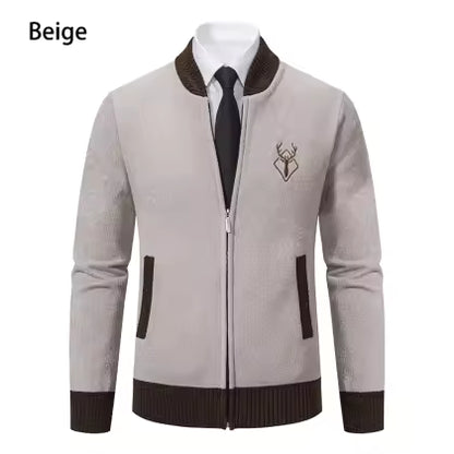 Campera hombre de hilo con con detalle Ciervo 
