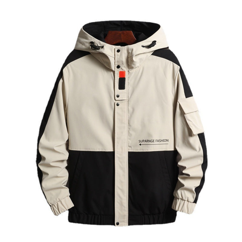 Campera hombre liviana nylon Combinada