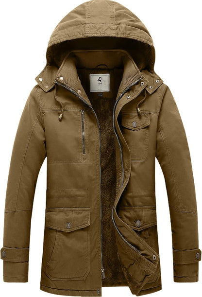 Campera hombre Ouiuxc parka tela forrada