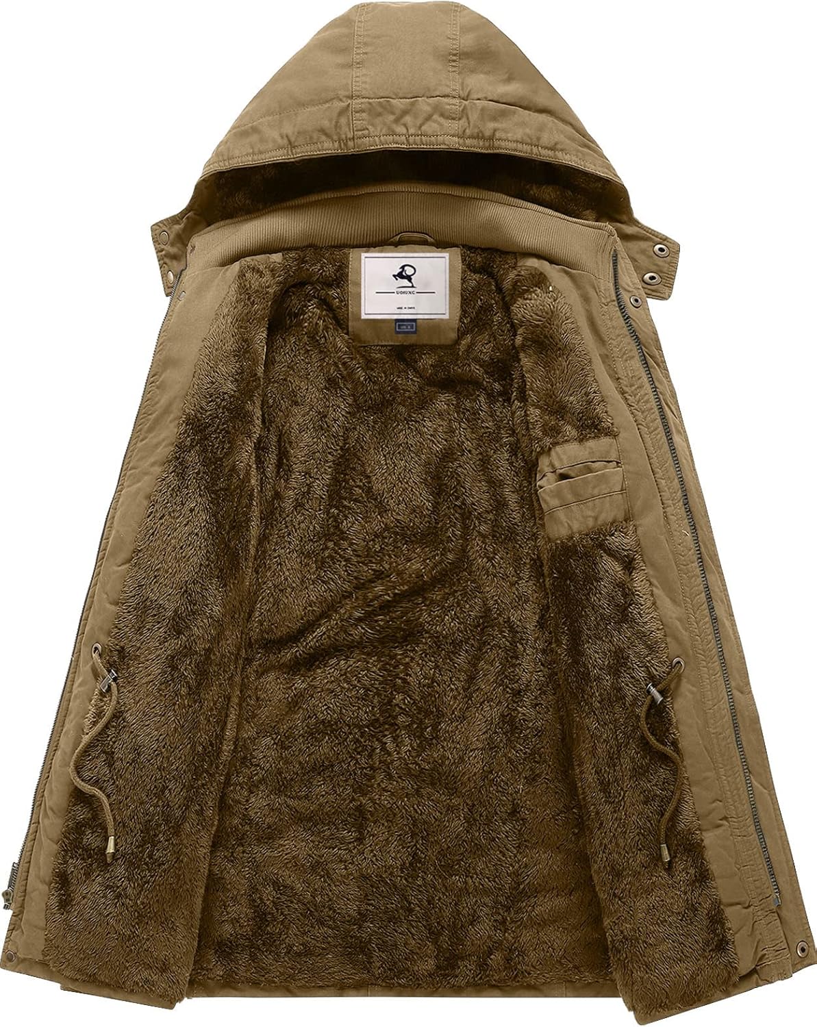 Campera hombre Ouiuxc parka tela forrada