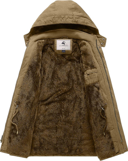 Campera hombre Ouiuxc parka tela forrada