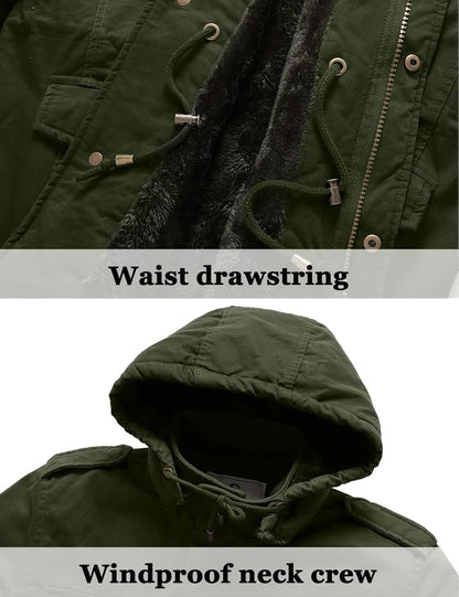 Campera hombre Ouiuxc parka tela forrada