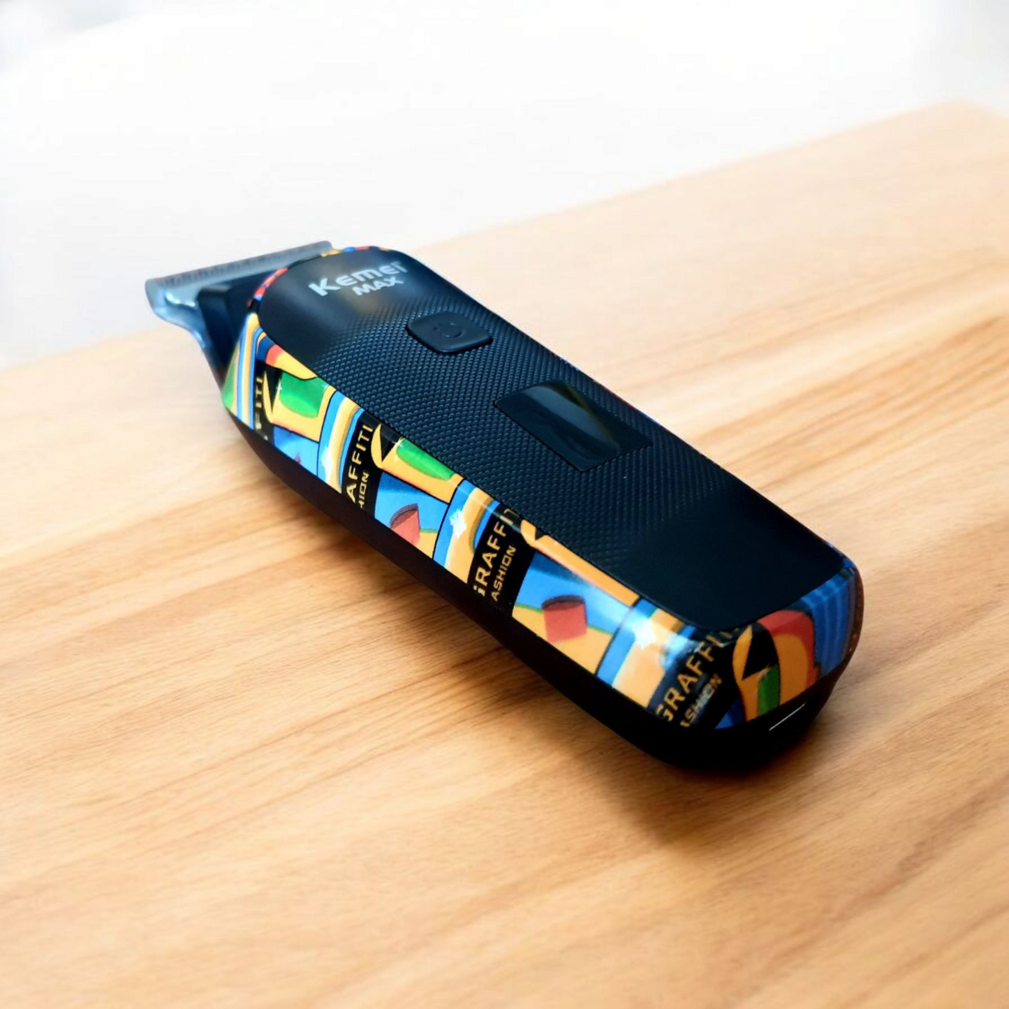 Caortadora de barba y pelo KEMEI colorida