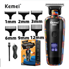 Caortadora de barba y pelo KEMEI colorida