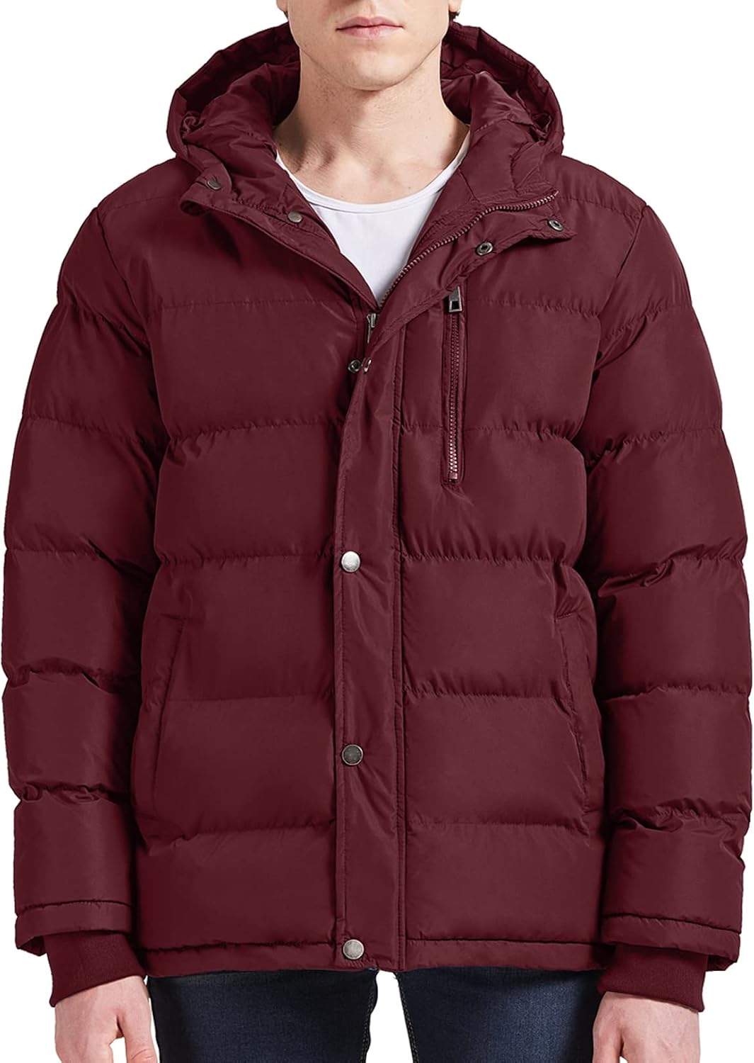 Campera hombre Szory nylon inflada capucha