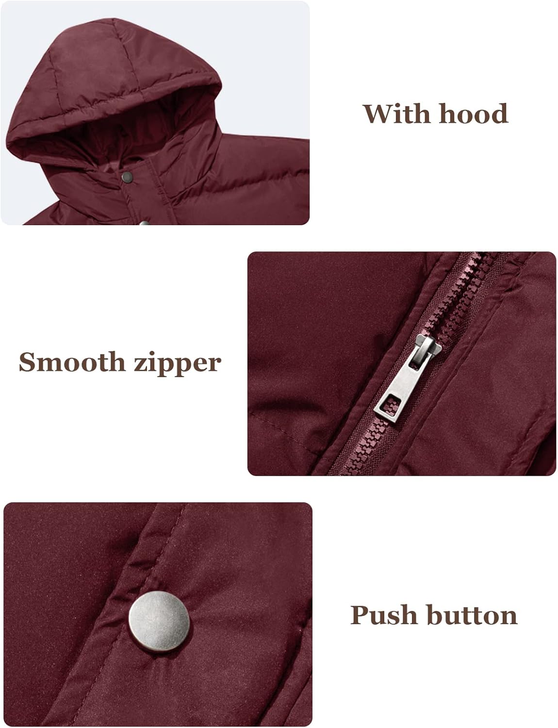 Campera hombre Szory nylon inflada capucha