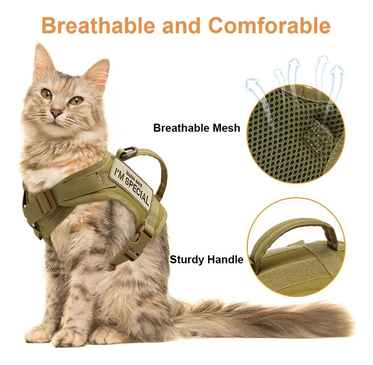 Conjunto chaleco y Correa para Gato estilo aventurero