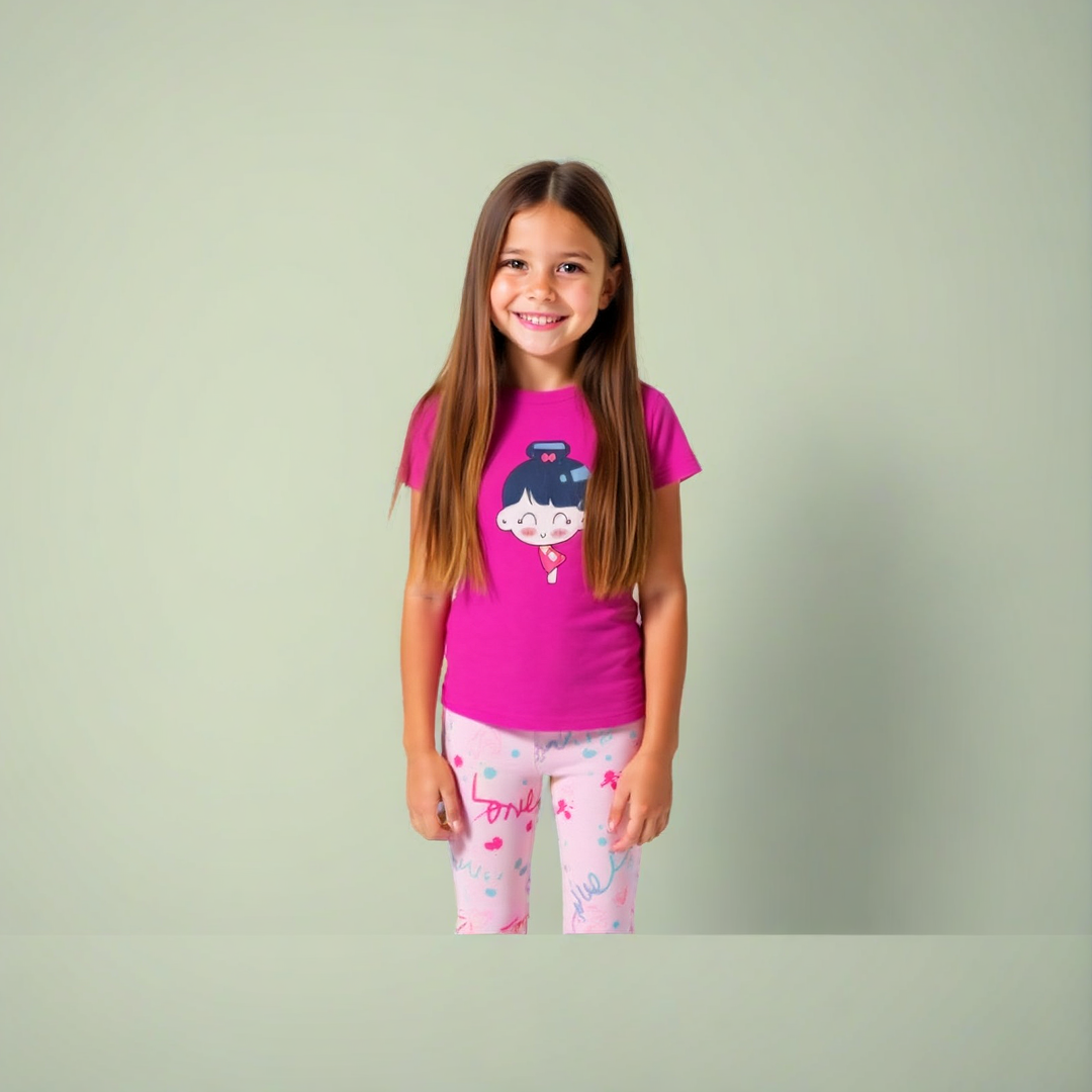 Conjunto niña  Calza y remera Sport