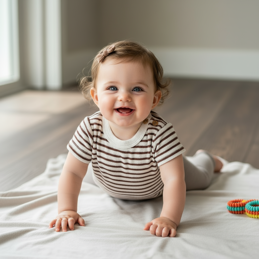 Conjunto niña calza y remera toalla