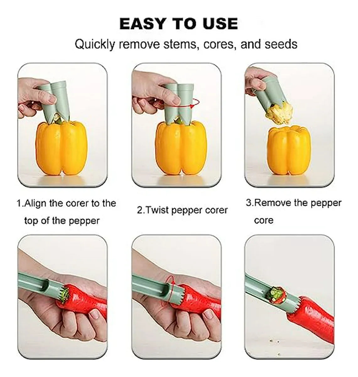 Descorazonador de Pimientos