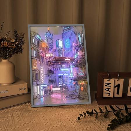 Cuadro de luz Led 31*22 5volt 3 colores