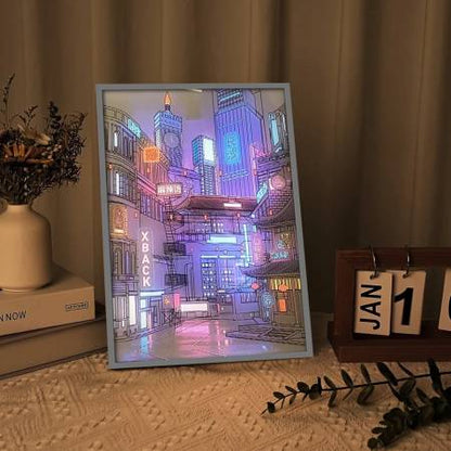 Cuadro de luz Led 31*22 5volt 3 colores