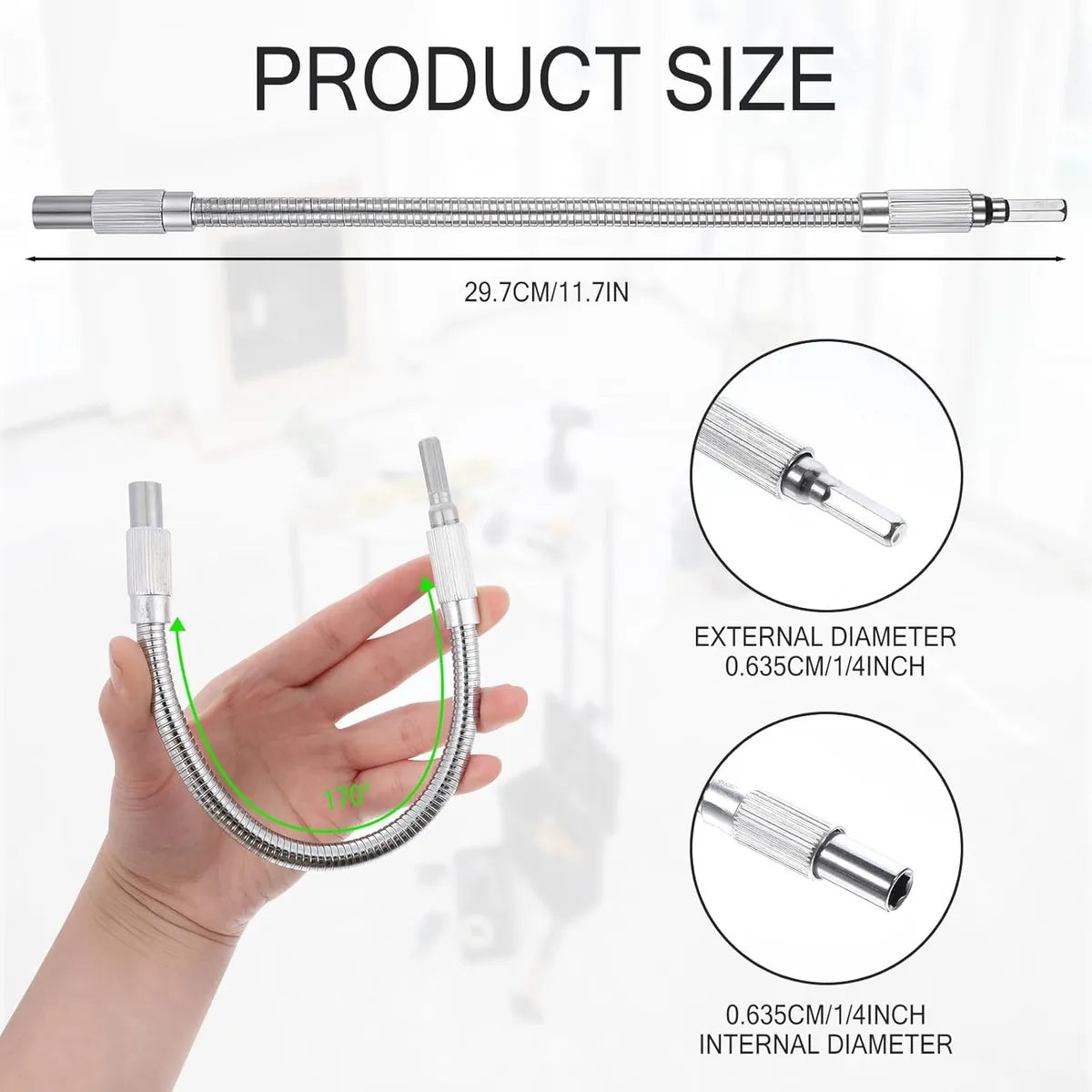 Extensión Flexible para Taladro