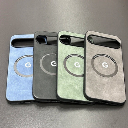 Funda Google Pixel 9 Pro Magsafe PU suave carga inalámbrica 