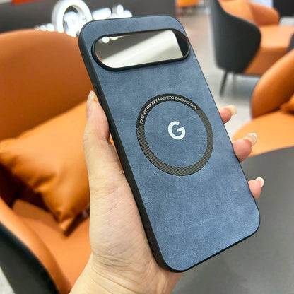 Funda Google Pixel 9 Magsafe PU suave carga inalámbrica 