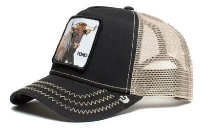 Gorra visera con parche animales