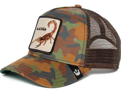 Gorra visera con parche animales