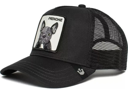 Gorra visera con parche animales - Negro