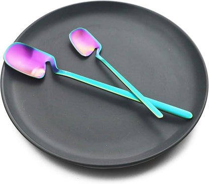 Juego de Cubiertos Tornasolado Cucharita+Cuchara+Tenedor+Cuchillo