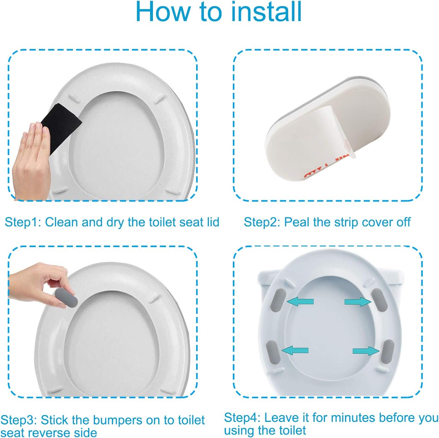 Junta para Inodoro 4 piezas/bolsa