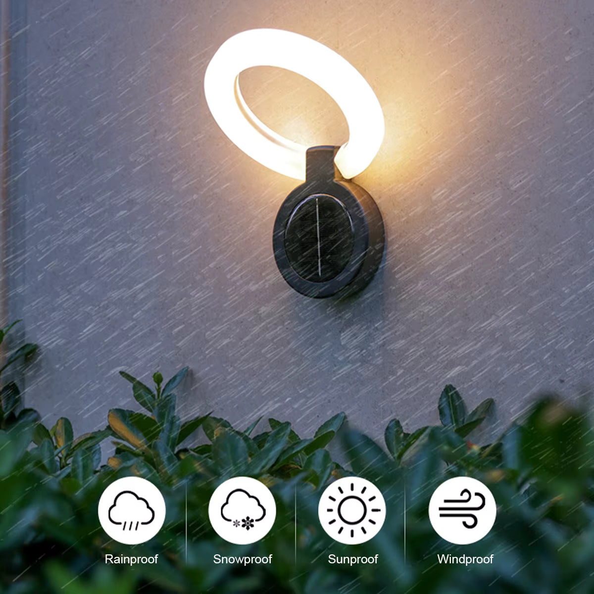 Lámpara Solar Portátil para Exterior – Luz Decorativa para Glorietas, Escaleras y Uso Nocturno