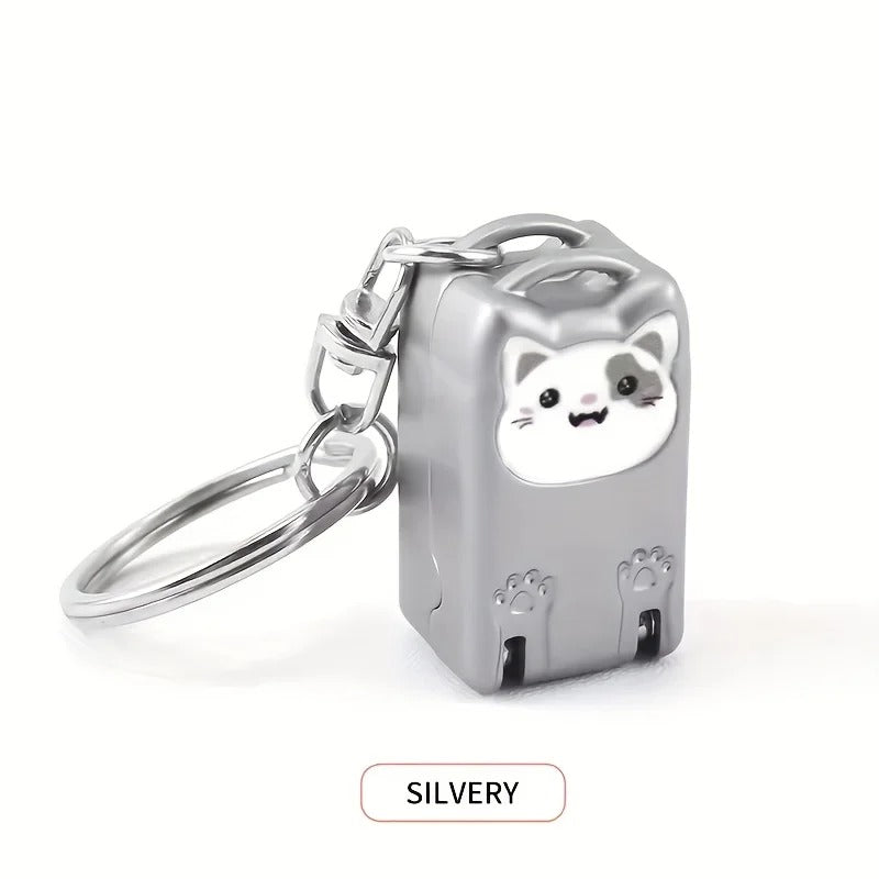 llavero Cortauñas metalico con Gatito