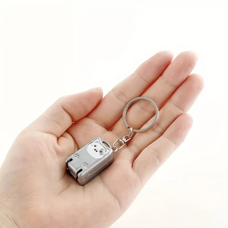 llavero Cortauñas metalico con Gatito