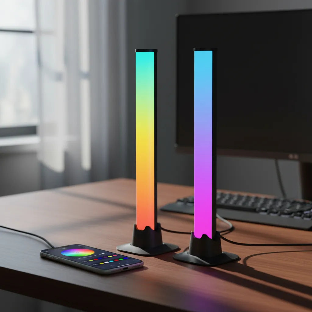 Luces RGB, luz de ritmo, luz de inducción creativa, sensor humano recargable