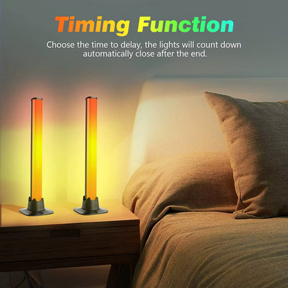 Luces RGB, luz de ritmo, luz de inducción creativa, sensor humano recargable