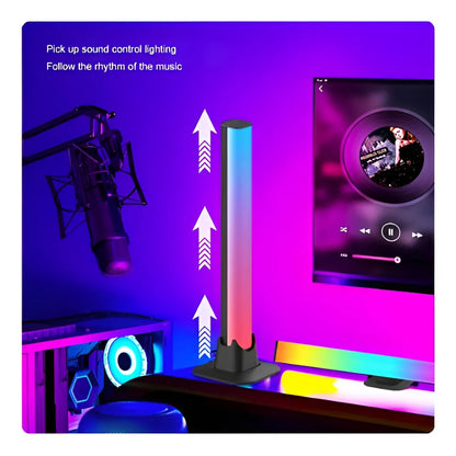 Luces RGB, luz de ritmo, luz de inducción creativa, sensor humano recargable