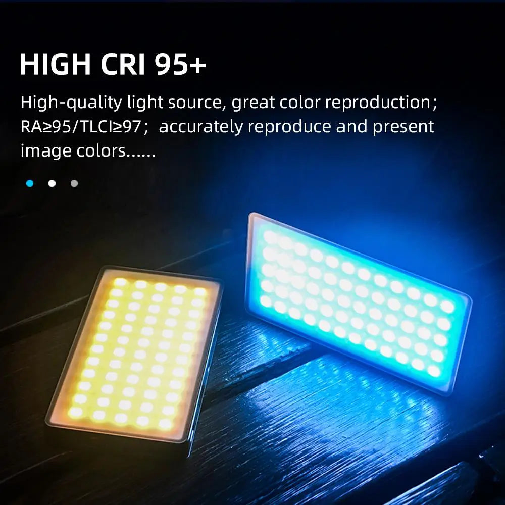 Luz de relleno Fotografía LED portátil de 3 colores con clip vertical y clip trasero